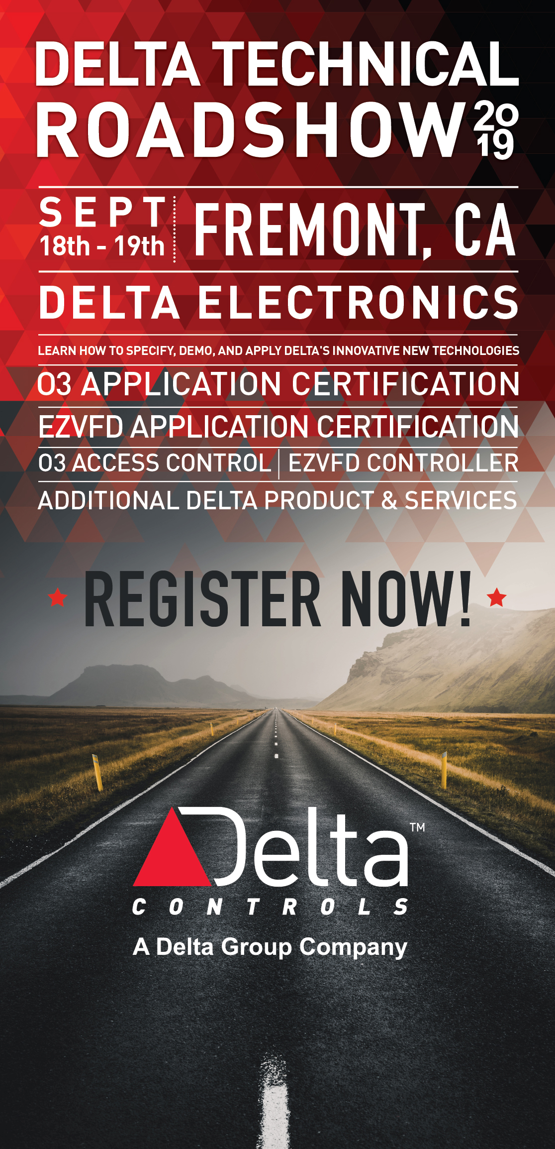 Delta RS Vertical Banner FREMONT