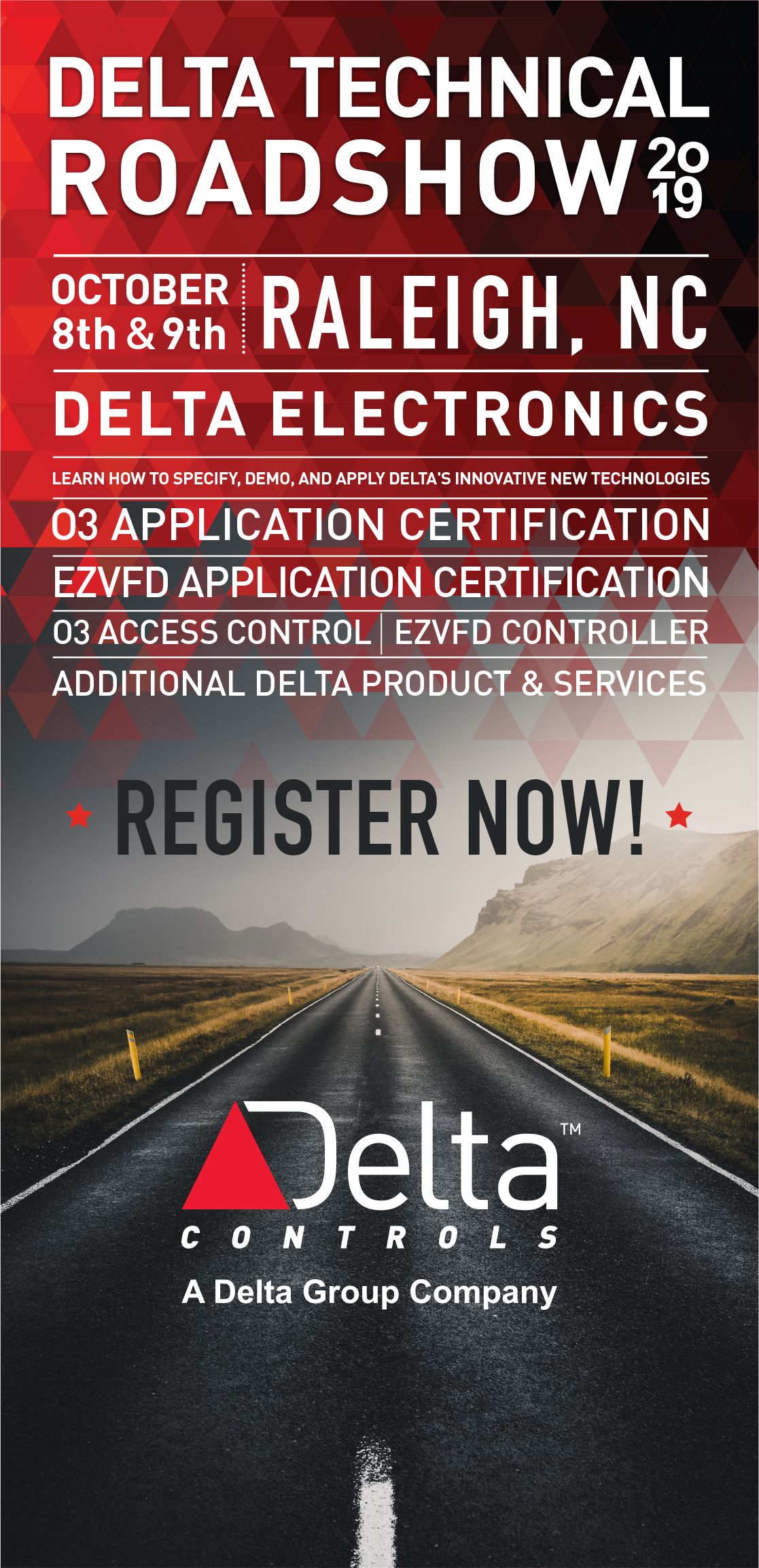 Delta RS Vertical Banner RALEIGH
