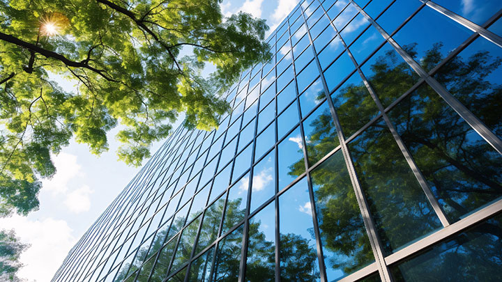 glass building